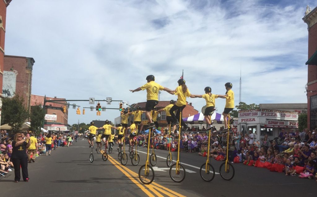 Unicycle Drill Team - parade